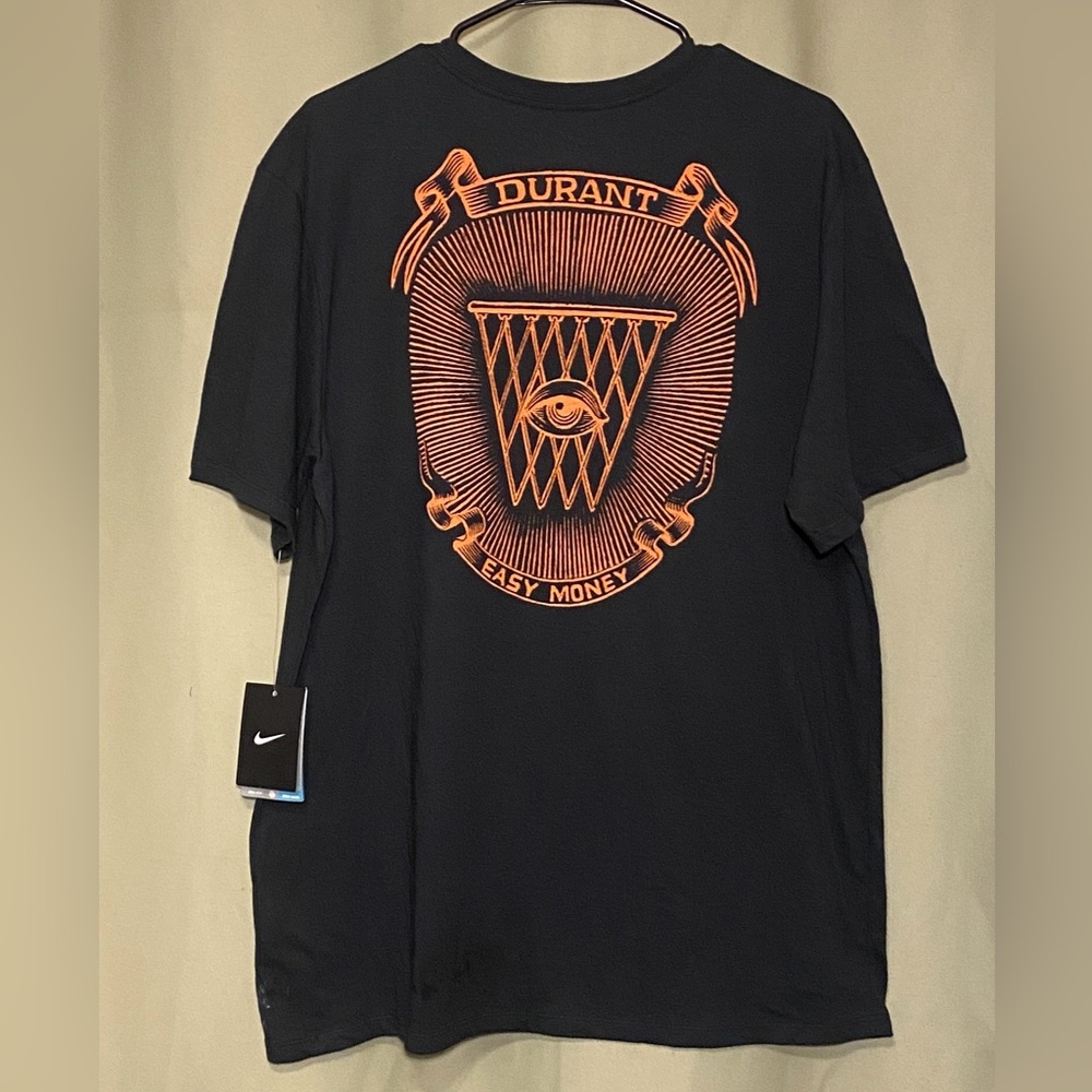 Nike Kevin Durant Easy Money ‘All Seeing Eye’ illuminati style Tee men’s XL NWT